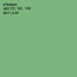 #7BB680 - Bay Leaf Color Image